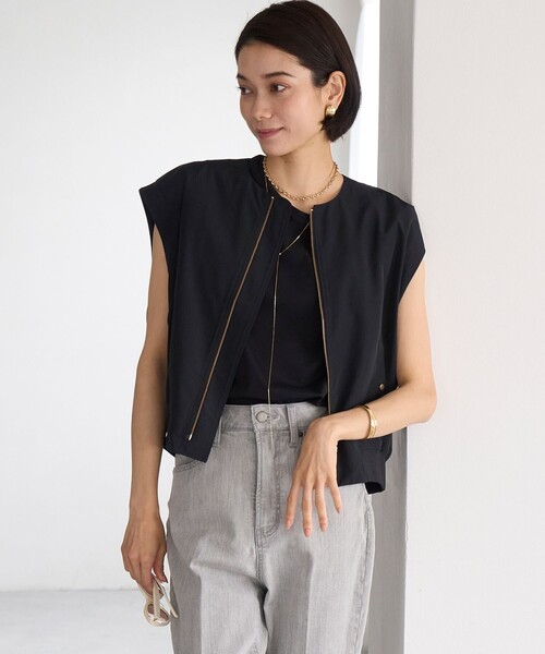UNFILO☆未使用　Mサイズ　MA-1ジレ付き ワンピース　定価15990円 STORY×UNFILOコラボ】MA-1ジレ付き ワンピース / UNFILO