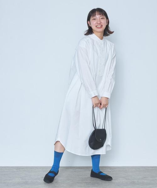 bulle de savon（ビュルデサボン） ワンピース オックス コック 長袖