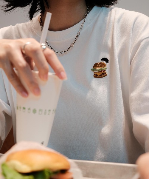 tシャツ Ｔシャツ（ＰＯＴＡＴＯ／ＢＵＲＧＥＲ） レディース CASA PICONE tシャツ Tシャツ（POTATO／BURGER