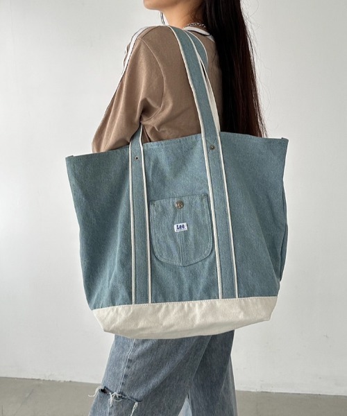Lee（リー） トートバッグ アクセントカラー カバーオールポケット