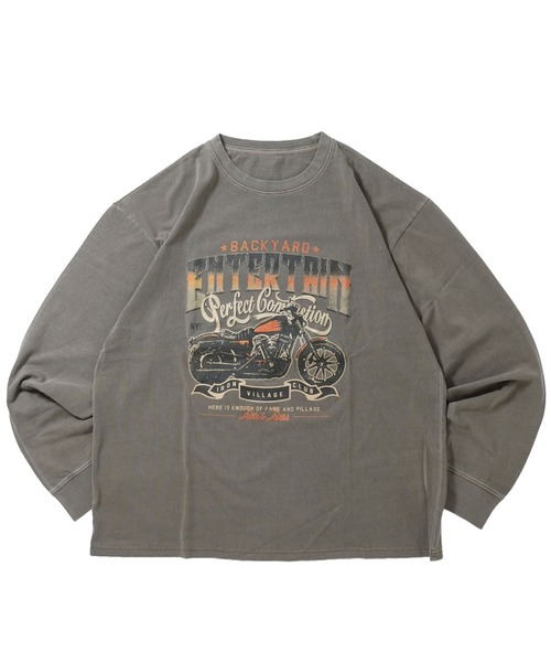 Starting Over tシャツ Pigment hard wash long sleeve T-shirt