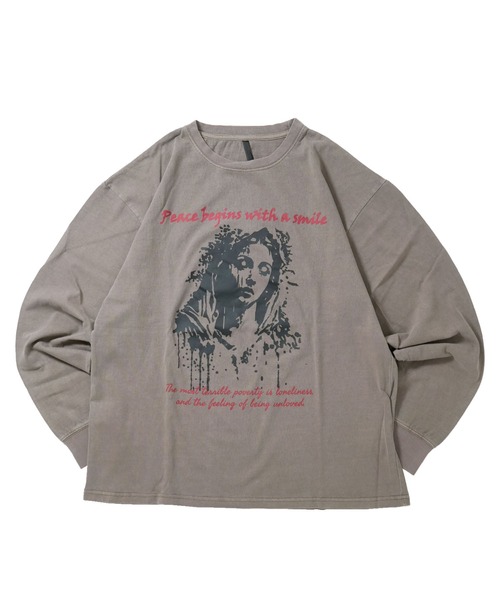 ★STONE ★トリートメント 長袖 Tシャツ Starting Over tシャツ Pigment hard wash long sleeve T-shirt