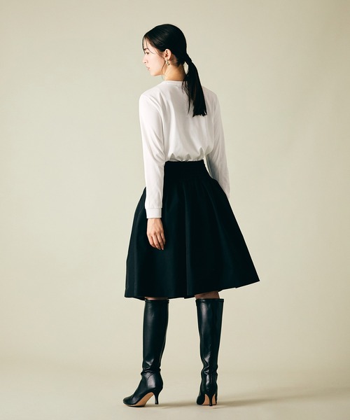 スカート タックリボンスカートの画像