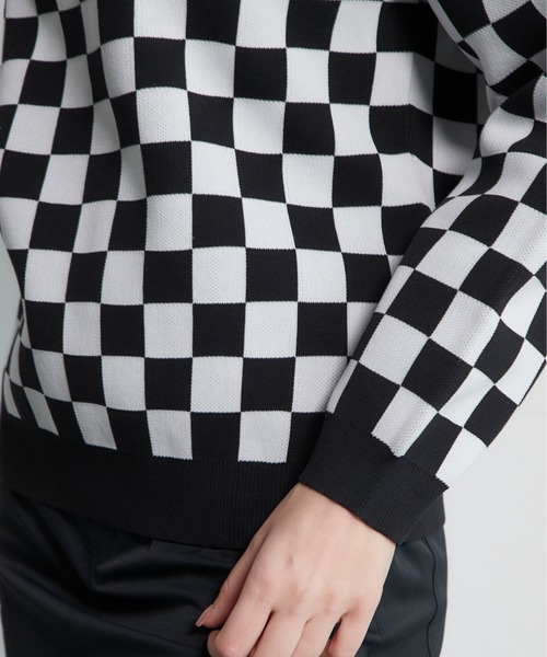 DEVEREUX GOLF ニット セーター Cafe Racerチェッカーニット