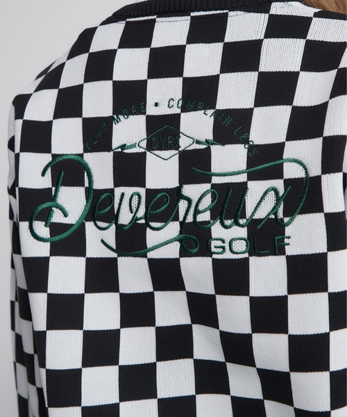 DEVEREUX GOLF ニット セーター Cafe Racerチェッカーニット