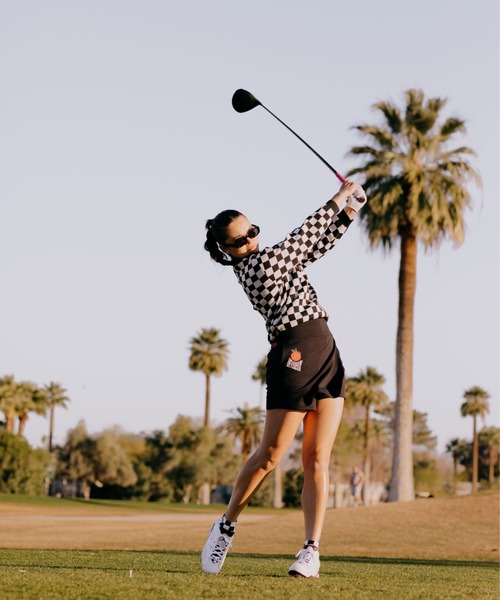DEVEREUX GOLF ニット セーター Cafe Racerチェッカーニット