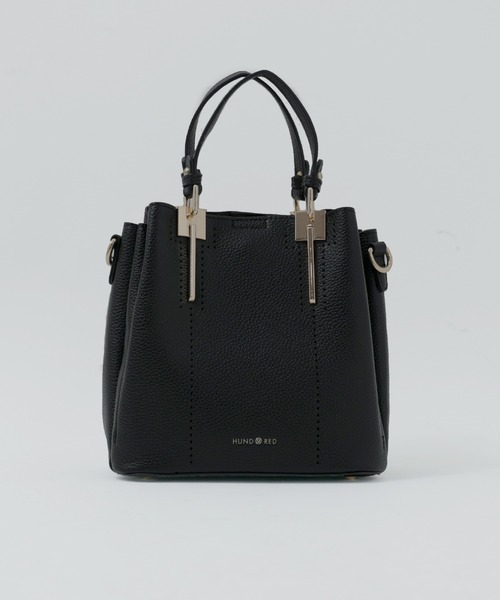 新品 未使用 】HUNDRED 雑誌掲載 グレー 2way ショルダーバッグ
