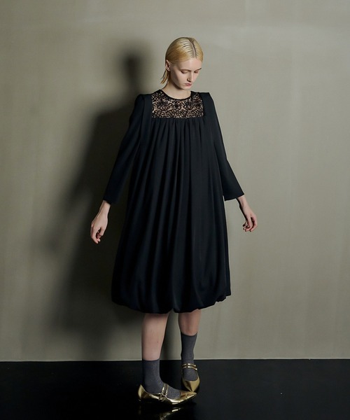 et.UNiVER ワンピース Reversible Balloon Silhouette Knee