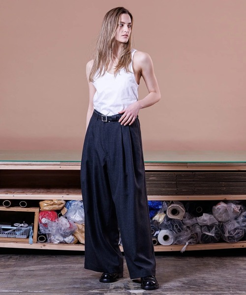 VOAAOV（ヴォアーブ） パンツ 「VOAAOV」BISHU OLD SURGE Tuck Wide