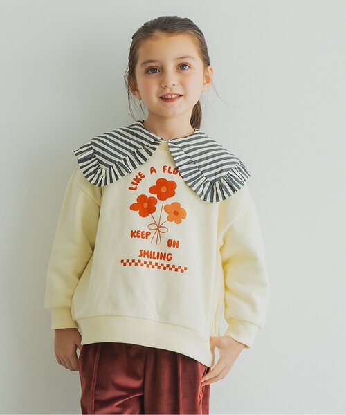 p.premier（ピードットプルミエ） トレーナー 2柄グラフィック