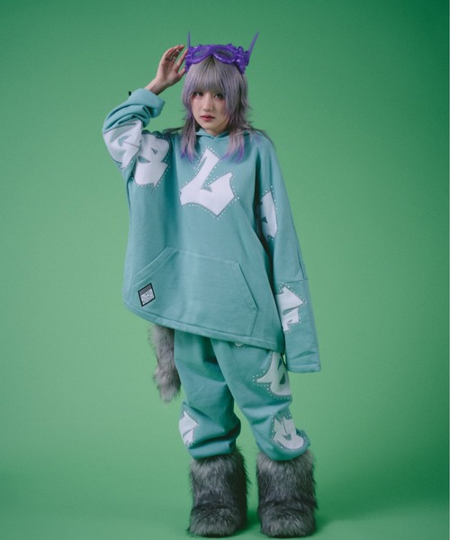 GALFY パーカー 「GALFY/ガルフィー」ギャル男BIGロゴダブダブ