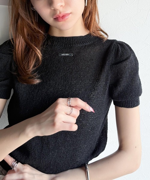 カーディガン 「mily bilet」着回し力無限大。パフスリーブ2WAYサマーニットカーディガン レディース | mily bilet | 02