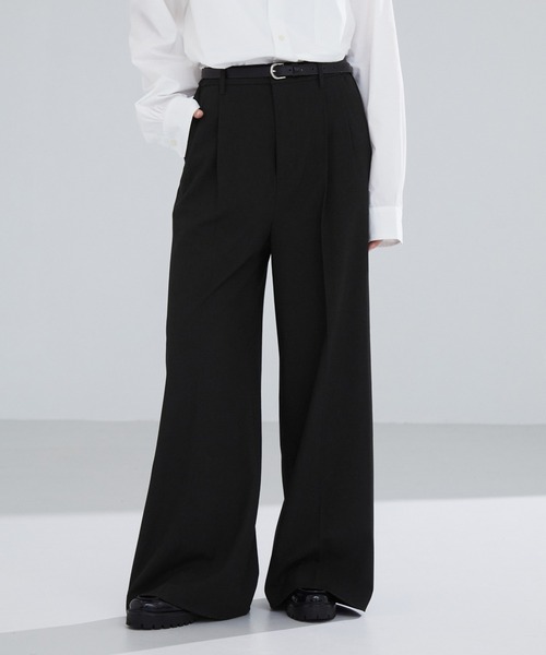 カルーゾ　セミフレアスラックス　46 JULLIN（ユリン）の「【JULLIN】 drape semi-flare slacks