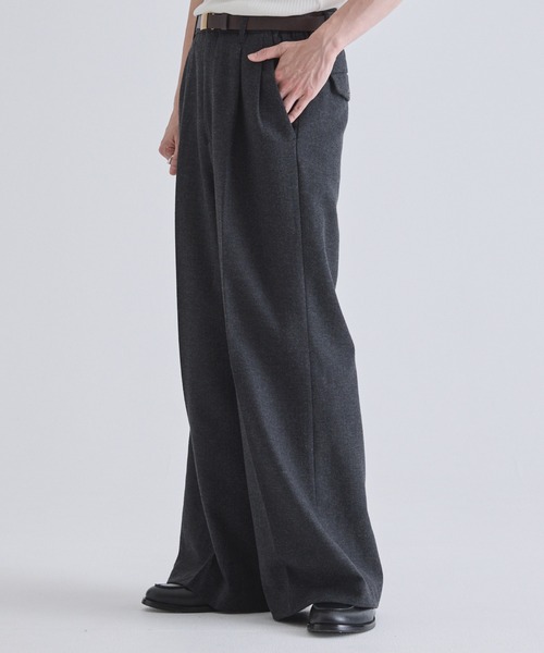 LUENNA ワイドパンツ スラックス Semi Flare Slacks /セミフレア