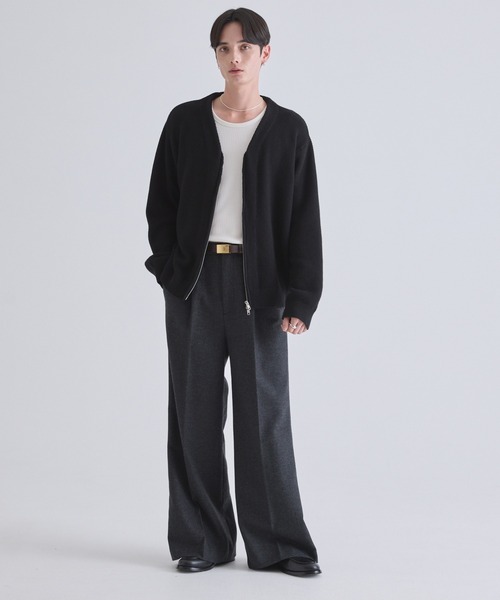 LUENNA ワイドパンツ スラックス Semi Flare Slacks /セミフレア