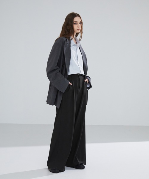 Semi Flare Slacks / セミフレアスラックス LUENNA】 Semi Flare Slacks /セミフレア スラックス
