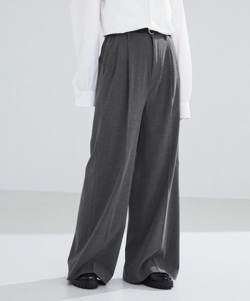 セットアップ価格　LUENN セミフレア スラックス（セットアップ対応） LUENNA スラックス Semi Flare Slacks /セミフレア スラックス
