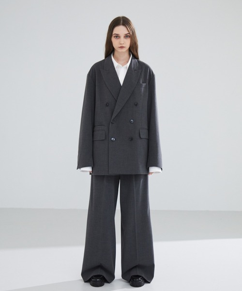 セットアップ価格　LUENN セミフレア スラックス（セットアップ対応） LUENNA スラックス Semi Flare Slacks /セミフレア スラックス