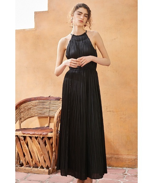 Estella.K ワンピース セール】Kahina Long Dress ギャザリングエアリードレス