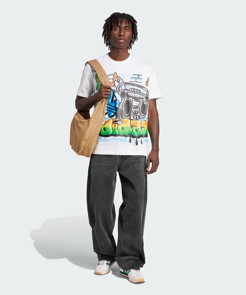 adidas LOOSE FIT DENIM PANTS インディゴデニム（アディダス