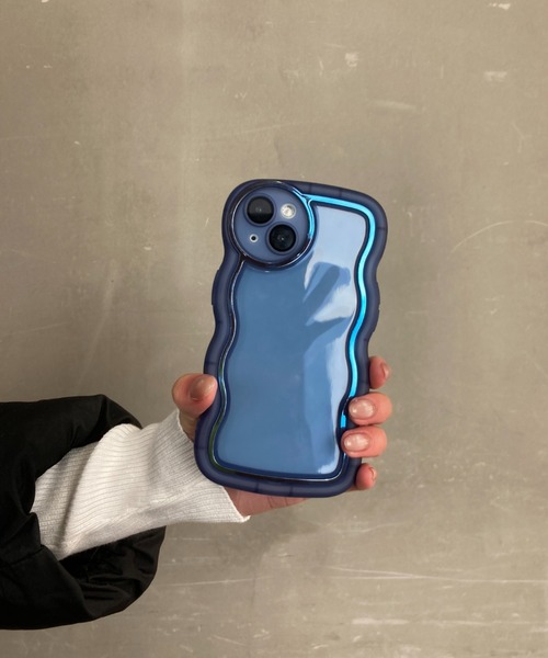 Loco Ocean（ロコオーシャン） スマホケース ウェーブフレーム クリア