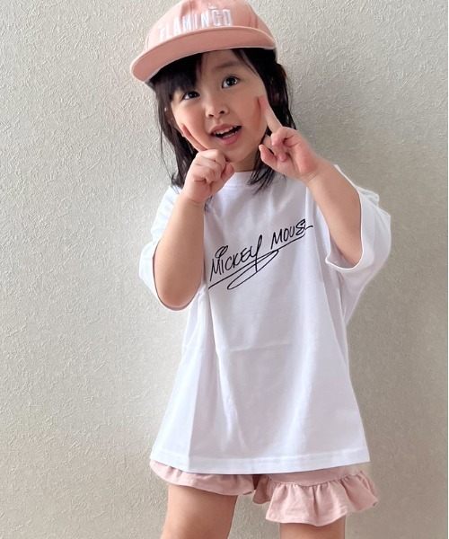MICKEY MOUSE（ミッキーマウス） tシャツ オーバー半袖Tシャツ KIDS