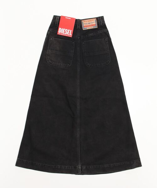 DIESEL ディーゼル  ロングスカート ブラック DIESEL 「DIESEL」 デニムロングスカート 23inch ブラック