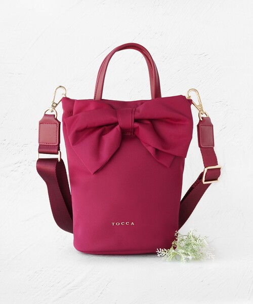 【未使用品】TOCCA　20AW TINY RIBBON　ナイロンリュック TOCCA デイバック リュック RIBBON KNOT NYLON MULTI BAG