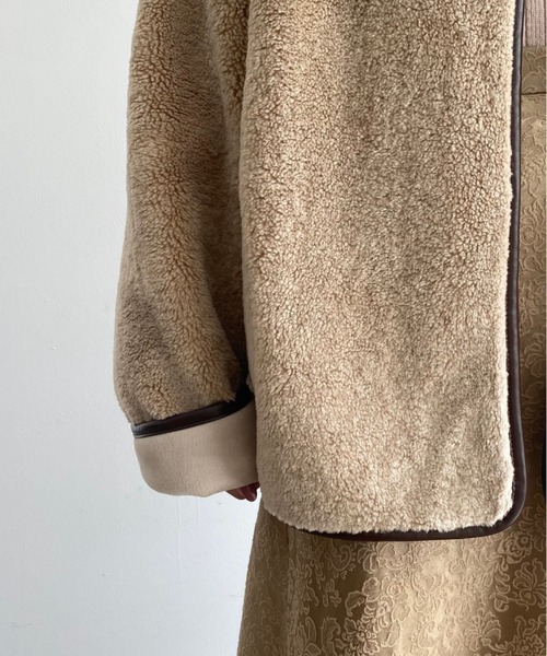 NEUNA（ヌナ） ノーカラージャケット FREE アイボリー レディース