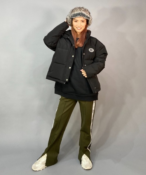 「ROXY」 ダウンジャケット L グリーン レディース_画像8