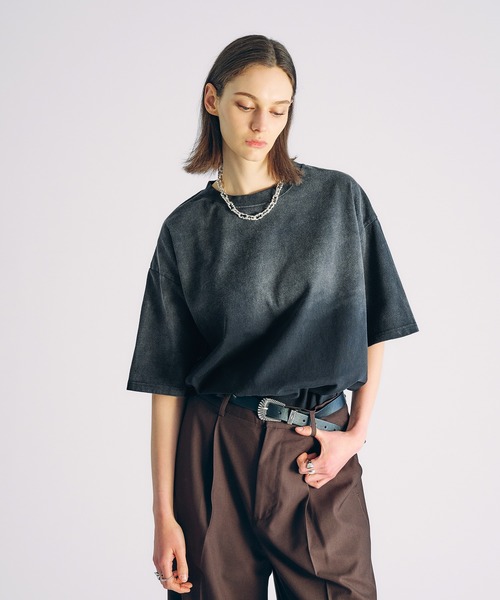 サルセ－ションsalsetion Tシャツ selle glant tシャツ GRADATION SULFUR DYE T-SHIRT