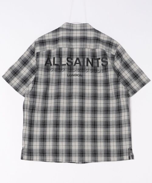 ALLSAINTS（オールセインツ） シャツ 半袖 UNDERGROUND RELAXED CHECK