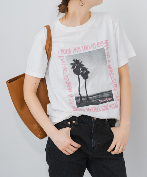 Spick＆Span tシャツ melple / メイプル photo Tee レディース