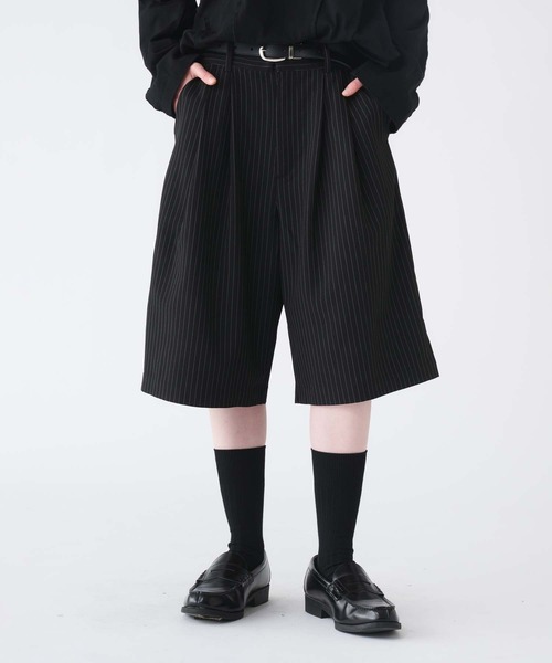 selle glant スラックス 2-TUCK WIDE BAGGY HALF PANTS/2タック