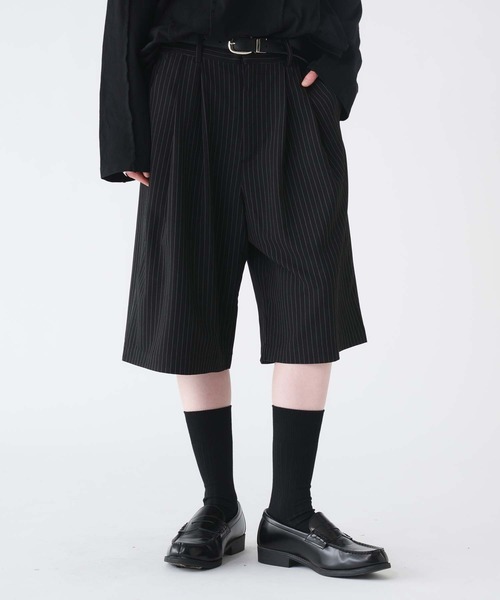 selle glant スラックス 2-TUCK WIDE BAGGY HALF PANTS/2タック