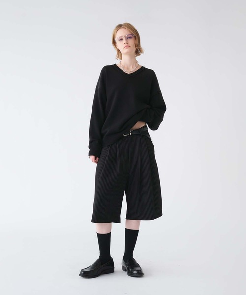 パンツ BAGGY HALF PANTS selle glant スラックス 2-TUCK WIDE BAGGY HALF PANTS/2タック