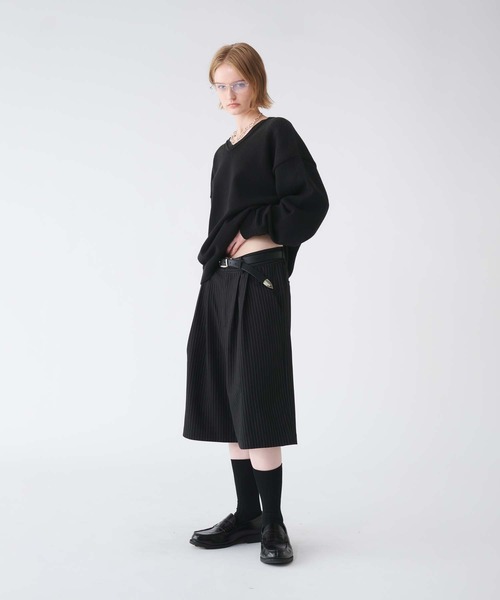 selle glant スラックス 2-TUCK WIDE BAGGY HALF PANTS/2タック