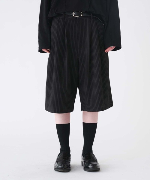 selle glant スラックス 2-TUCK WIDE BAGGY HALF PANTS/2タック