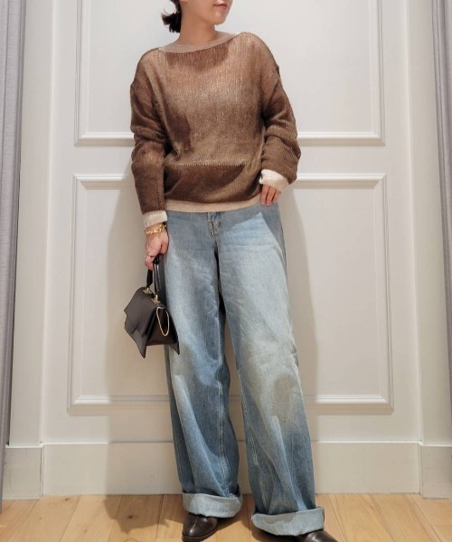 BABYLONE（バビロン） 長袖ニット フリー ブラウン レディース