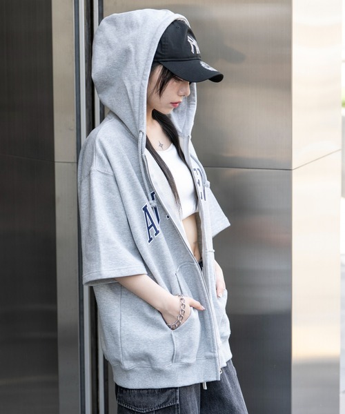 SeekSole ダークグレー ポロニット L➕グレーパーカー2点セット WEGO メンズパーカー（色：グレー系）｜トップス｜ファッション