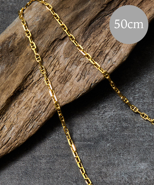 センティ ネックレス ANCHOR FIGARO CHAIN GD 50cm THEFT ネックレス セフト / K18GP ANCHOR CHAIN NECKLACE