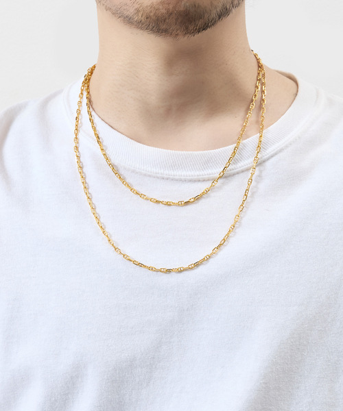 センティ ネックレス ANCHOR FIGARO CHAIN GD 50cm THEFT ネックレス セフト / K18GP ANCHOR CHAIN NECKLACE