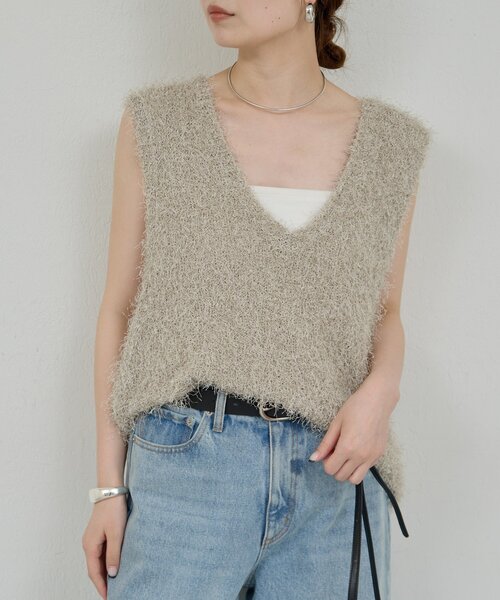 GALLARDAGALANTE ニット セーター シャギーニットベスト