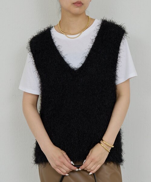 【新品】CEPIE. GALLARDA GALANTE Vネック ニットベスト 深Vネックニットベスト | GALLARDAGALANTE(ガリャルダガランテ