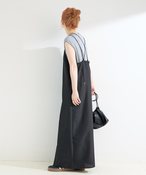 B.C STOCK ワンピース 「WEB限定」手洗い可 / Vネックフレア