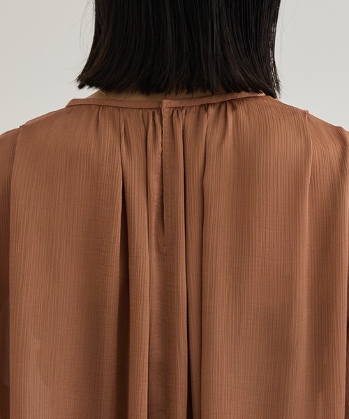 ブラウス シャツ 楊柳スキッパー半袖ブラウス/洗える レディース ROPE' ブラウス シャツ 楊柳スキッパー半袖ブラウス/洗える