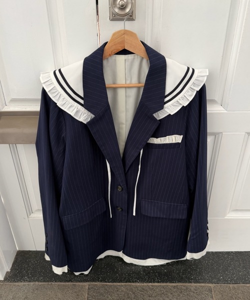 ジャケット テーラードジャケット oversized layered jacket