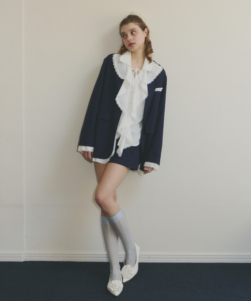 ジャケット テーラードジャケット oversized layered jacket