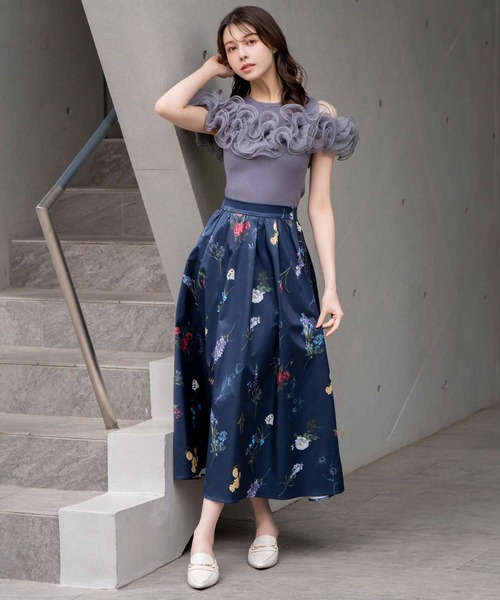 NOELA（ノエラ） ニット セーター モチーフフリルニット レディース