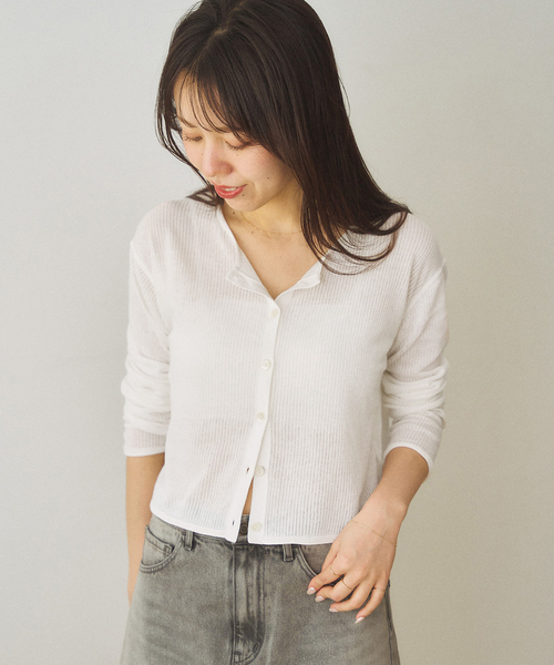 plage カーディガン 「有楽町店・WEB限定追加」petit レディース